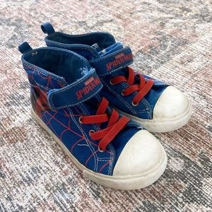 Boys’ Spider Man High-Top Sneakers - Size 11